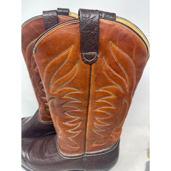 Western Cowboy Boots For Men Women\'s Leather Boots Vintage SIZE Men\'s 8.5D main image 9